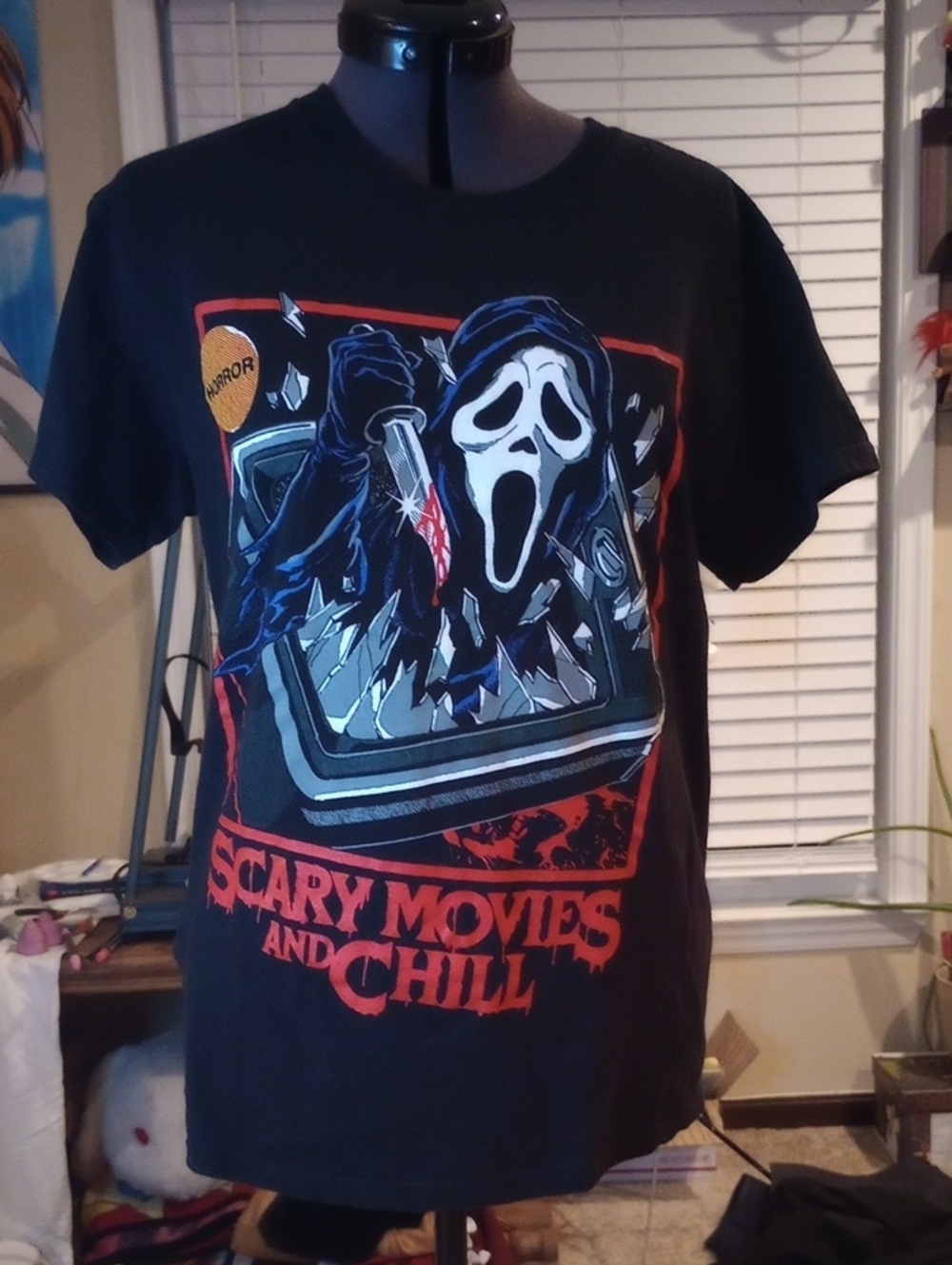 Scream Scary Movies and Chill T Shirt